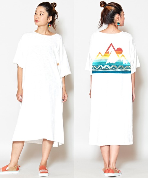 セール チャイハネ Sun Mountain ケニオtシャツワンピース ワンピース チャイハネ チャイハネ のファッション通販 Zozotown