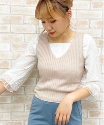ベスト×ブラウスセット【ZOZOTOWN限定アイテム】
