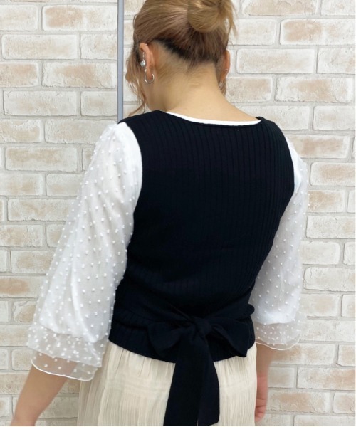 apres jour（アプレジュール）の「ベスト×ブラウスセット【ZOZOTOWN限定アイテム】（シャツ/ブラウス・レディース・ブラック/その他/モカ/ライトベージュ・フリー）」の8枚目の写真