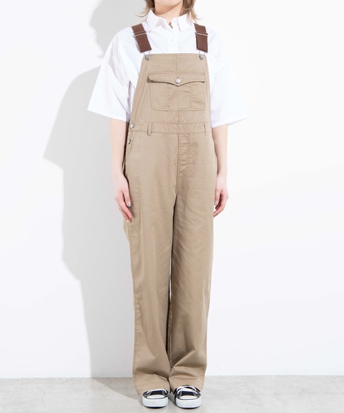 WEGO（ウィゴー）の「WEGO/チノオーバーオール（サロペット/オーバーオール・レディース・ベージュ/ホワイト・FREE）」の14枚目の写真