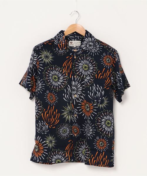 STUSSY 鶴 和柄 オープンカラー シャツ 黒 レーヨン 開襟 M STUSSY 鶴 和柄 オープンカラー シャツ 黒 レーヨン 開襟 M