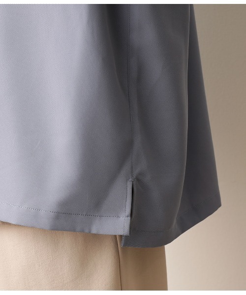 JUNRED（ジュンレッド）の「オープンカラーWポケットシャツ（シャツ/ブラウス・メンズ・ブラック/ベージュ/サックスブルー・S/M/L）」の22枚目の写真