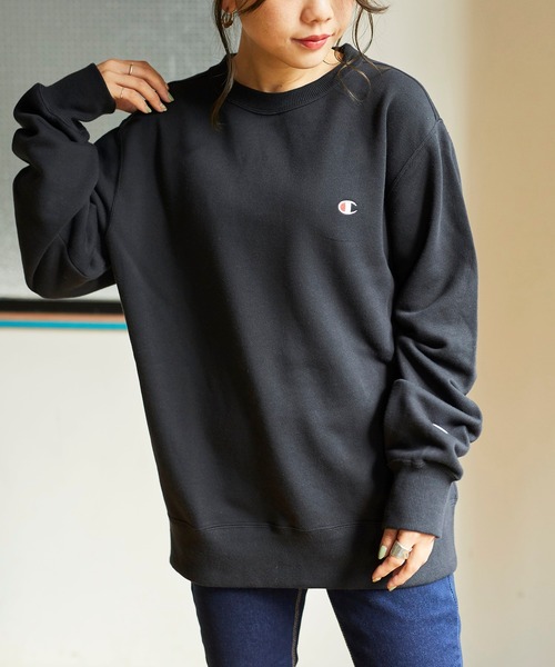 Champion(チャンピオン)の「WEGO/Champion 裏毛刺繍プルオーバー(スウェット・メンズ・オートミール/ホワイト/ワイン/ブラック・LARGE/MEDIUM/X-LARGE)」の2枚目の写真