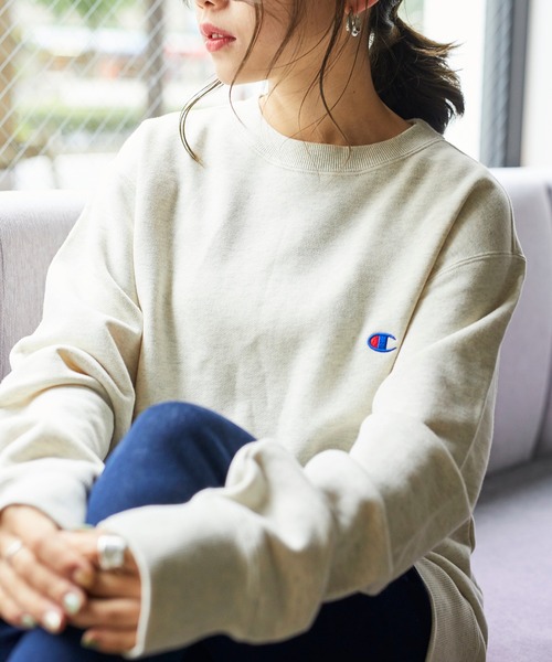 Champion(チャンピオン)の「WEGO/Champion 裏毛刺繍プルオーバー(スウェット・メンズ・オートミール/ホワイト/ワイン/ブラック・LARGE/MEDIUM/X-LARGE)」の17枚目の写真