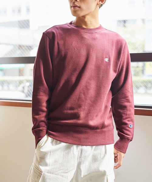 Champion(チャンピオン)の「WEGO/Champion 裏毛刺繍プルオーバー(スウェット・メンズ・オートミール/ホワイト/ワイン/ブラック・LARGE/MEDIUM/X-LARGE)」の12枚目の写真