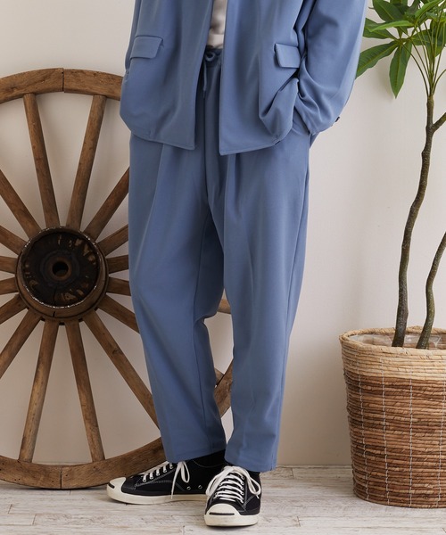 TONE SELECT WEAR(トーンセレクトウェア)の「【TONE MEN'S】梨地ジャージテーパードパンツ(BL)(その他パンツ・メンズ・ブラック/ブラウン/グレイッシュベージュ/ブルー・MEDIUM/LARGE)」の18枚目の写真