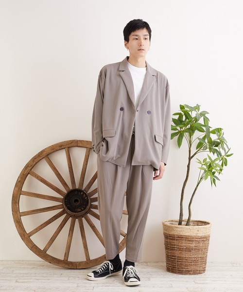 TONE SELECT WEAR(トーンセレクトウェア)の「【TONE MEN'S】梨地ジャージテーパードパンツ(BL)(その他パンツ・メンズ・ブラック/ブラウン/グレイッシュベージュ/ブルー・MEDIUM/LARGE)」の15枚目の写真