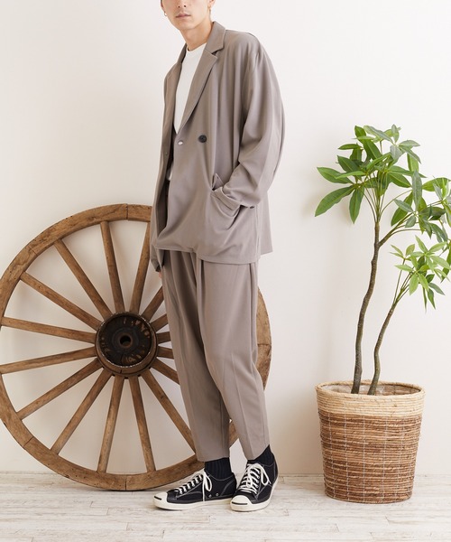 TONE SELECT WEAR(トーンセレクトウェア)の「【TONE MEN'S】梨地ジャージテーパードパンツ(BL)(その他パンツ・メンズ・ブラック/ブラウン/グレイッシュベージュ/ブルー・MEDIUM/LARGE)」の13枚目の写真