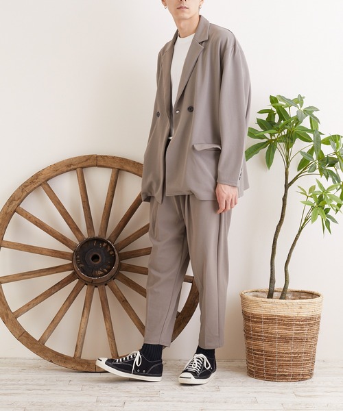 TONE SELECT WEAR(トーンセレクトウェア)の「【TONE MEN'S】梨地ジャージテーパードパンツ(BL)(その他パンツ・メンズ・ブラック/ブラウン/グレイッシュベージュ/ブルー・MEDIUM/LARGE)」の16枚目の写真