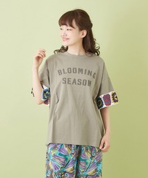 CUBE SUGAR（キューブシュガー）の「OE天竺 袖口 カギ針モチーフ Tシャツ（Tシャツ/カットソー）」