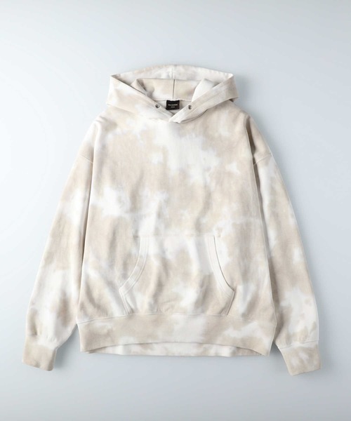 RAG MACHINE（ラグマシーン）の「【RAG MACHINE】タイダイ柄ビッグシルエットパーカー （パーカー・レディース・ホワイト×ブルー/ホワイト×カーキブラウン・M/L）」の10枚目の写真