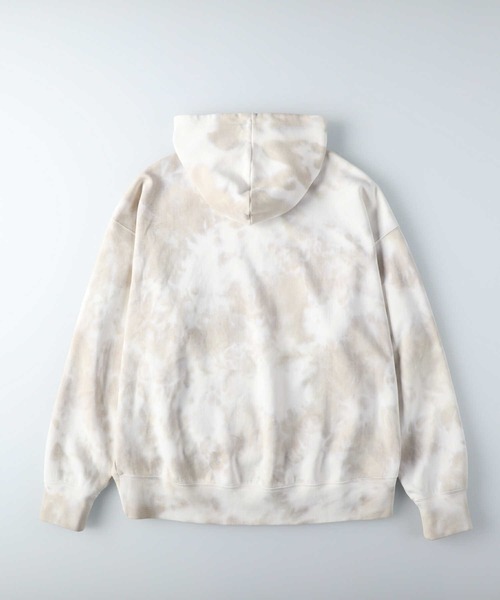 RAG MACHINE（ラグマシーン）の「【RAG MACHINE】タイダイ柄ビッグシルエットパーカー （パーカー・レディース・ホワイト×ブルー/ホワイト×カーキブラウン・M/L）」の11枚目の写真