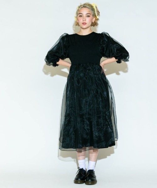 Candy Stripper(キャンディストリッパー)の「MYSTICAL ドレス(ワンピース・レディース・グレー/ピンク/ブラック・2)」の8枚目の写真