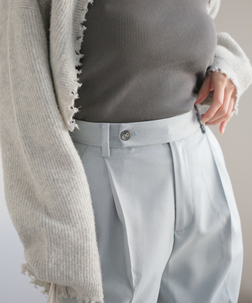 JOINT WORKS（ジョイントワークス）の「J-タックテーパーパンツ（スラックス・レディース・ブラック/ピンク/ブルー系その他・SMALL/MEDIUM）」の8枚目の写真