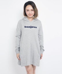 MILKFED. | FLARE DRESS BONJOUR　（ワンピース/フレアー/Aライン/フード付き）(ワンピース)