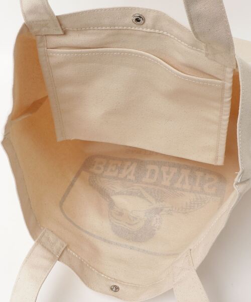 BEN DAVIS（ベンデイビス）の「【BEN DAVIS/ベンデイビス】ブランドロゴ キャンバス トートバッグ（トートバッグ・メンズ・オフホワイト/ブラック・FREE）」の5枚目の写真