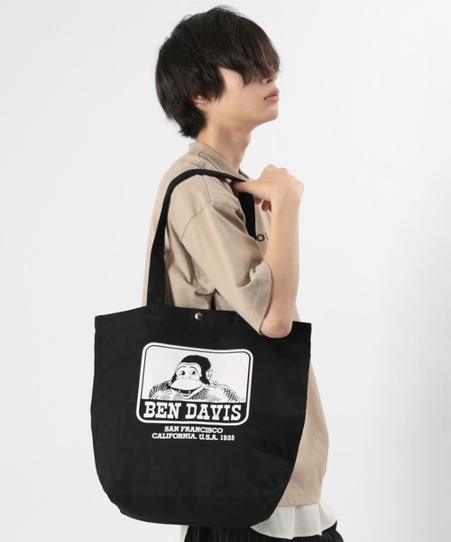 BEN DAVIS（ベンデイビス）の「【BEN DAVIS/ベンデイビス】ブランドロゴ キャンバス トートバッグ（トートバッグ・メンズ・オフホワイト/ブラック・FREE）」の12枚目の写真