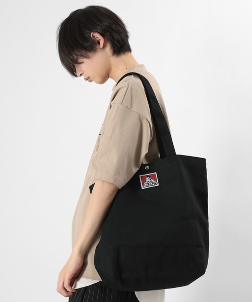 BEN DAVIS（ベンデイビス）の「【BEN DAVIS/ベンデイビス】ブランドロゴ キャンバス トートバッグ（トートバッグ・メンズ・オフホワイト/ブラック・FREE）」の11枚目の写真