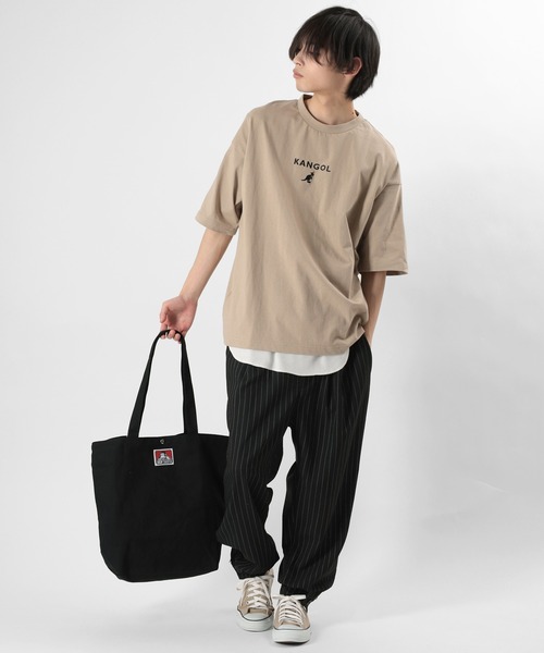 BEN DAVIS（ベンデイビス）の「【BEN DAVIS/ベンデイビス】ブランドロゴ キャンバス トートバッグ（トートバッグ・メンズ・オフホワイト/ブラック・FREE）」の8枚目の写真