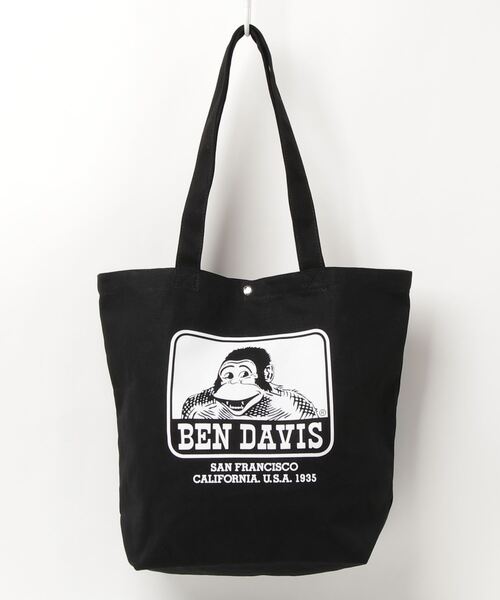 BEN DAVIS（ベンデイビス）の「【BEN DAVIS/ベンデイビス】ブランドロゴ キャンバス トートバッグ（トートバッグ・メンズ・オフホワイト/ブラック・FREE）」の7枚目の写真