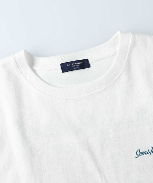 BACK NUMBER（バックナンバー）の「【BACK NUMBER】バック刺繍Ｔシャツ（Tシャツ/カットソー・メンズ・ブラック/パープル/ホワイト/グリーン/ブルー/ベージュ・M/XL/L）」の11枚目の写真