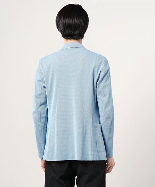 BOB(ボブ)の「BOB/ボブ/KNIT JACKET(テーラードジャケット・メンズ・サックスブルー・50/48)」の3枚目の写真