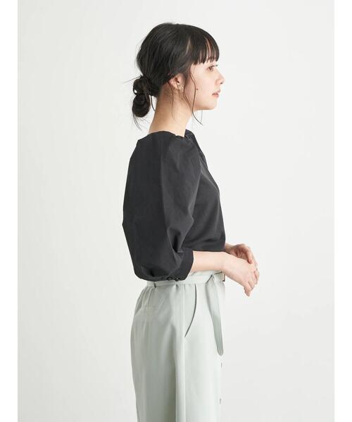 earth music&ecology（アースミュージックアンドエコロジー）の「異素材ドッキングプルオーバー ＊（Tシャツ/カットソー・レディース・ピンク/アイボリー/ブラック・FREE）」の19枚目の写真