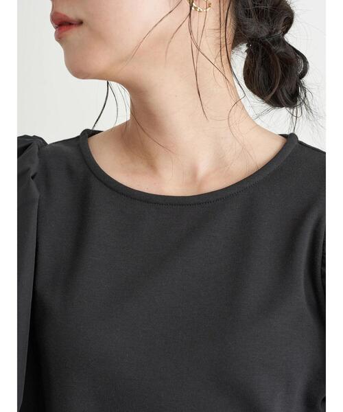 earth music&ecology（アースミュージックアンドエコロジー）の「異素材ドッキングプルオーバー ＊（Tシャツ/カットソー・レディース・ピンク/アイボリー/ブラック・FREE）」の20枚目の写真