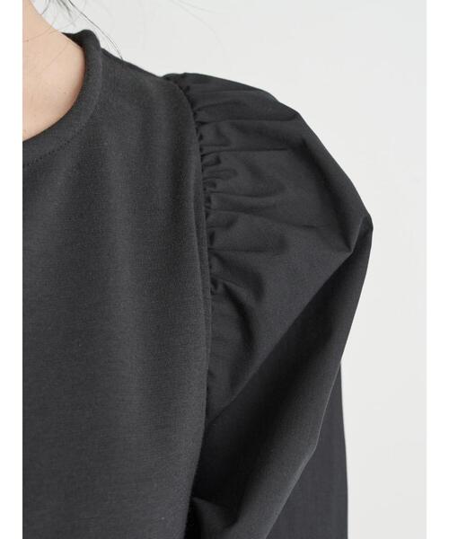 earth music&ecology（アースミュージックアンドエコロジー）の「異素材ドッキングプルオーバー ＊（Tシャツ/カットソー・レディース・ピンク/アイボリー/ブラック・FREE）」の21枚目の写真