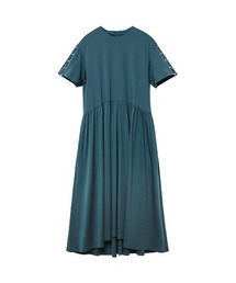 美品　ルシェルブルー　バロック　パール Tシャツ　グレー　半袖 セール】メッシュレースビッグトップス / Mesh Lace Big TOPS（T