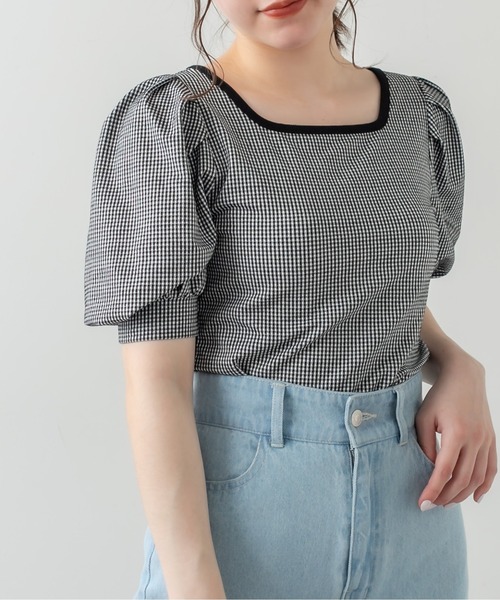 OLIVE des OLIVE（オリーブデオリーブ）の「配色パイピングテレコプルオーバー（Tシャツ/カットソー・レディース・オフホワイト/ブラウン/ブラック系その他/ベージュ・FREE）」の17枚目の写真