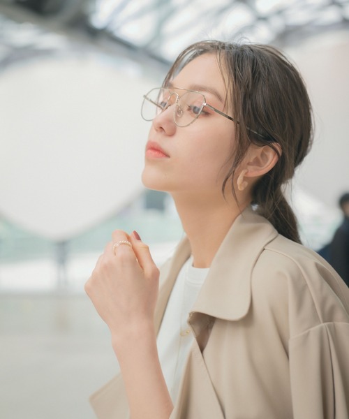 Heather(ヘザー)の「ティアドロップメガネ 941608(メガネ・レディース・シルバー・ONESIZE)」の3枚目の写真