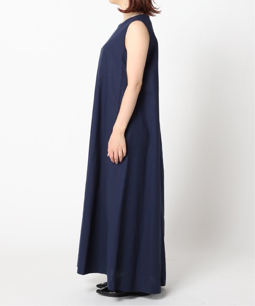 Simplicite（サンプリシテ）の「リネンノースリワンピース◆（ワンピース・レディース・ベージュ/パープル/ネイビー・FREE）」の6枚目の写真