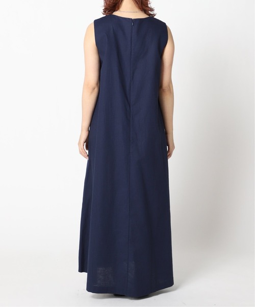 Simplicite（サンプリシテ）の「リネンノースリワンピース◆（ワンピース・レディース・ベージュ/パープル/ネイビー・FREE）」の11枚目の写真