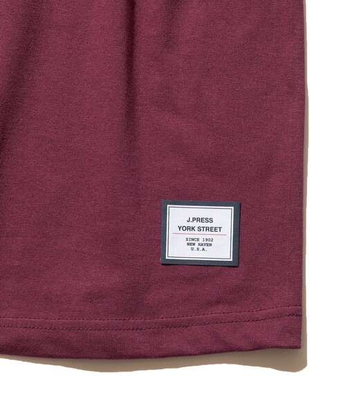 J.PRESS YORK STREET（ジェイプレスヨークストリート）の「【UNISEX】YORK STREET カレッジ Tシャツ（Tシャツ/カットソー・メンズ・アイボリー系/こしょう色系/ワイン系・SMALL/MEDIUM/LARGE）」の4枚目の写真