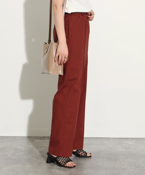 Factor=（ファクターイコール）の「麻混センターシームパンツ（その他パンツ・レディース・レッド/オフホワイト・FREE）」の5枚目の写真