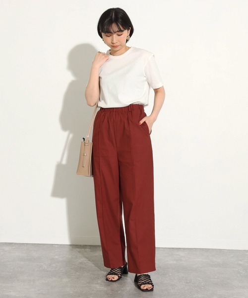 Factor=（ファクターイコール）の「麻混センターシームパンツ（その他パンツ・レディース・レッド/オフホワイト・FREE）」の10枚目の写真