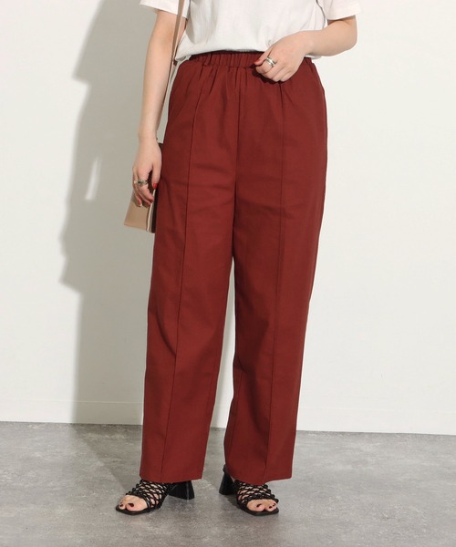 Factor=（ファクターイコール）の「麻混センターシームパンツ（その他パンツ・レディース・レッド/オフホワイト・FREE）」の11枚目の写真