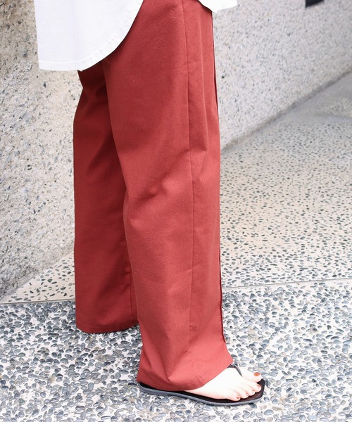 Factor=（ファクターイコール）の「麻混センターシームパンツ（その他パンツ・レディース・レッド/オフホワイト・FREE）」の14枚目の写真