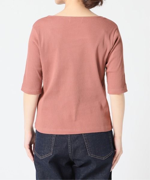 SLOBE IENA(スローブイエナ)の「リブバレエネックプルオーバー【手洗い可能】◆(Tシャツ/カットソー・レディース・ブラック/ピンク/グリーン/アイボリー・FREE)」の21枚目の写真