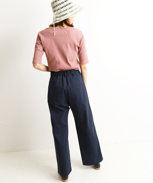 SLOBE IENA(スローブイエナ)の「リブバレエネックプルオーバー【手洗い可能】◆(Tシャツ/カットソー・レディース・ブラック/ピンク/グリーン/アイボリー・FREE)」の20枚目の写真