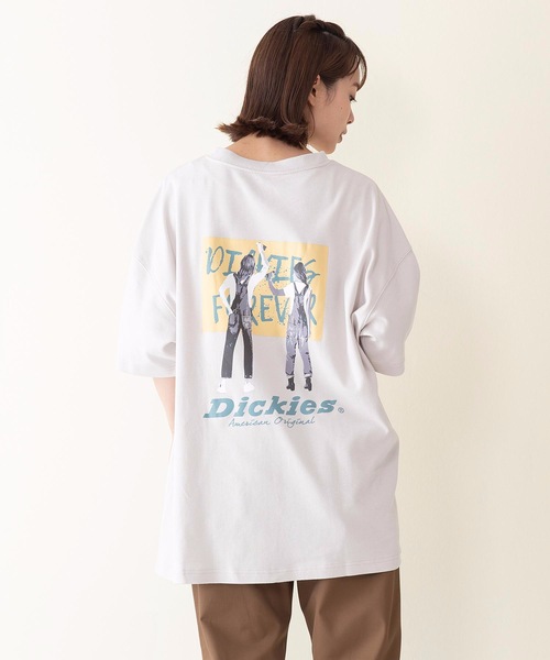 Dickies(ディッキーズ)の「【DICKIES/ディッキーズ】手書き風ビックシルエットバックプリントTシャツ(Tシャツ/カットソー・レディース・ブラック/ライトグレー/チャコールグレー/グレー・MEDIUM/LARGE)」の4枚目の写真