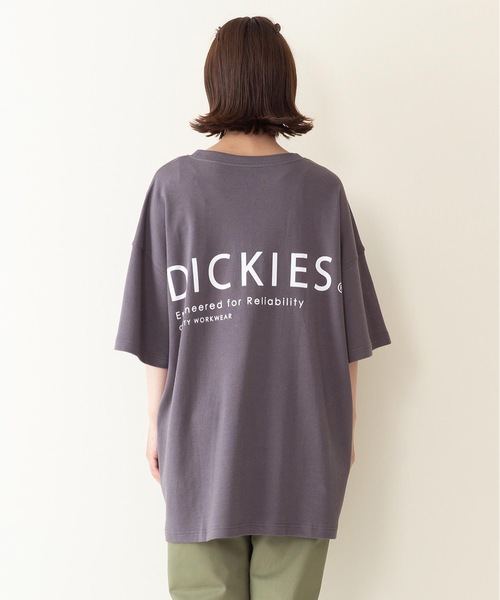 Dickies(ディッキーズ)の「【DICKIES/ディッキーズ】手書き風ビックシルエットバックプリントTシャツ(Tシャツ/カットソー・レディース・ブラック/ライトグレー/チャコールグレー/グレー・MEDIUM/LARGE)」の2枚目の写真