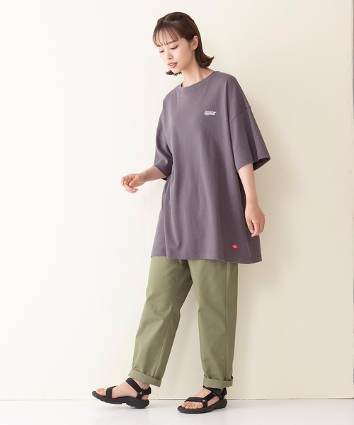 Dickies(ディッキーズ)の「【DICKIES/ディッキーズ】手書き風ビックシルエットバックプリントTシャツ(Tシャツ/カットソー・レディース・ブラック/ライトグレー/チャコールグレー/グレー・MEDIUM/LARGE)」の20枚目の写真