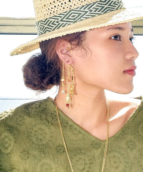 チャイハネ（チャイハネ）の「【チャイハネ】ムーナイヤーフック（イヤーカフ・レディース・シルバー/ゴールド・FREE）」の4枚目の写真