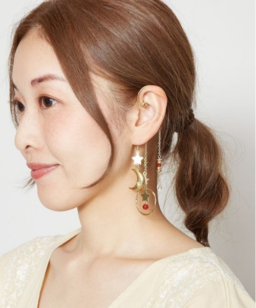 チャイハネ（チャイハネ）の「【チャイハネ】ムーナイヤーフック（イヤーカフ・レディース・シルバー/ゴールド・FREE）」の3枚目の写真