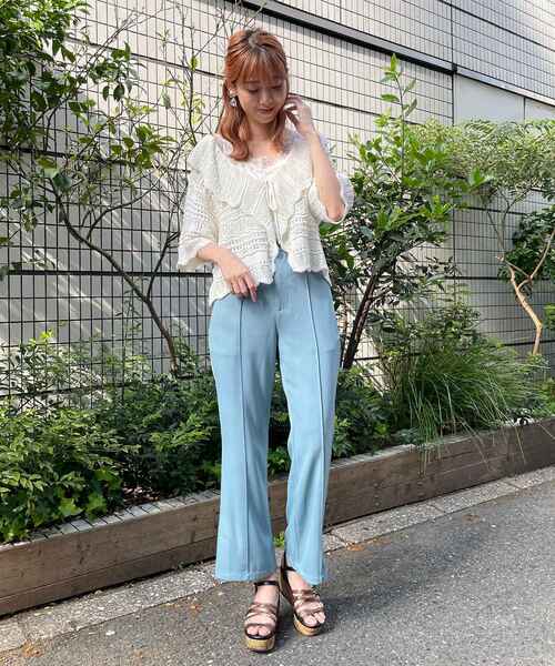 MAJESTIC LEGON(マジェスティックレゴン)の「ヘルシーカラーパンツ(その他パンツ・レディース・イエロー/ピンク/ブルー・SMALL/MEDIUM)」の12枚目の写真