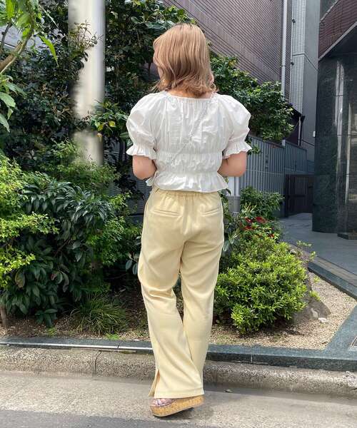 MAJESTIC LEGON(マジェスティックレゴン)の「ヘルシーカラーパンツ(その他パンツ・レディース・イエロー/ピンク/ブルー・SMALL/MEDIUM)」の16枚目の写真