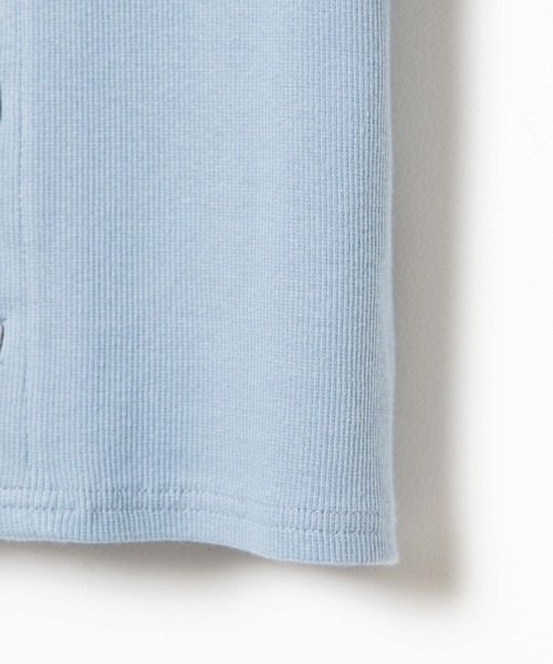 WEGO（ウィゴー）の「WEGO/2WAYレースアップスクエアリブTシャツ（Tシャツ/カットソー・レディース・ホワイト系その他5/サックスブルー・FREE）」の7枚目の写真