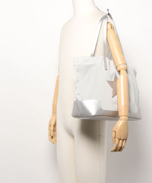 LIPSTAR（リップスター）の「≪CONTROL FREAK/コントロールフリーク≫スターパッチメッシュトートバッグ（トートバッグ・レディース・ブラック/グレー・FREE）」の6枚目の写真